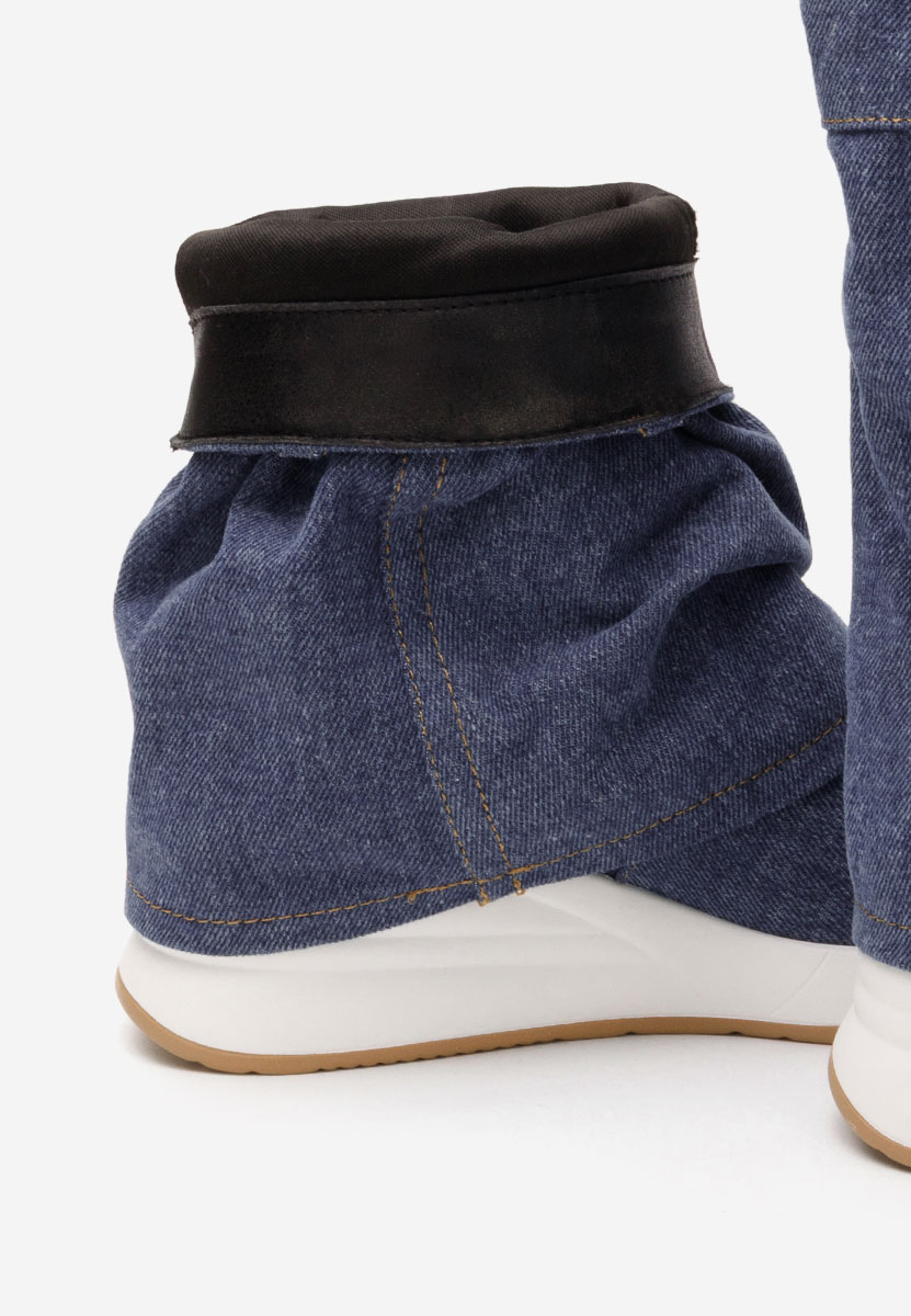 Ghete cu platforma Leanne denim