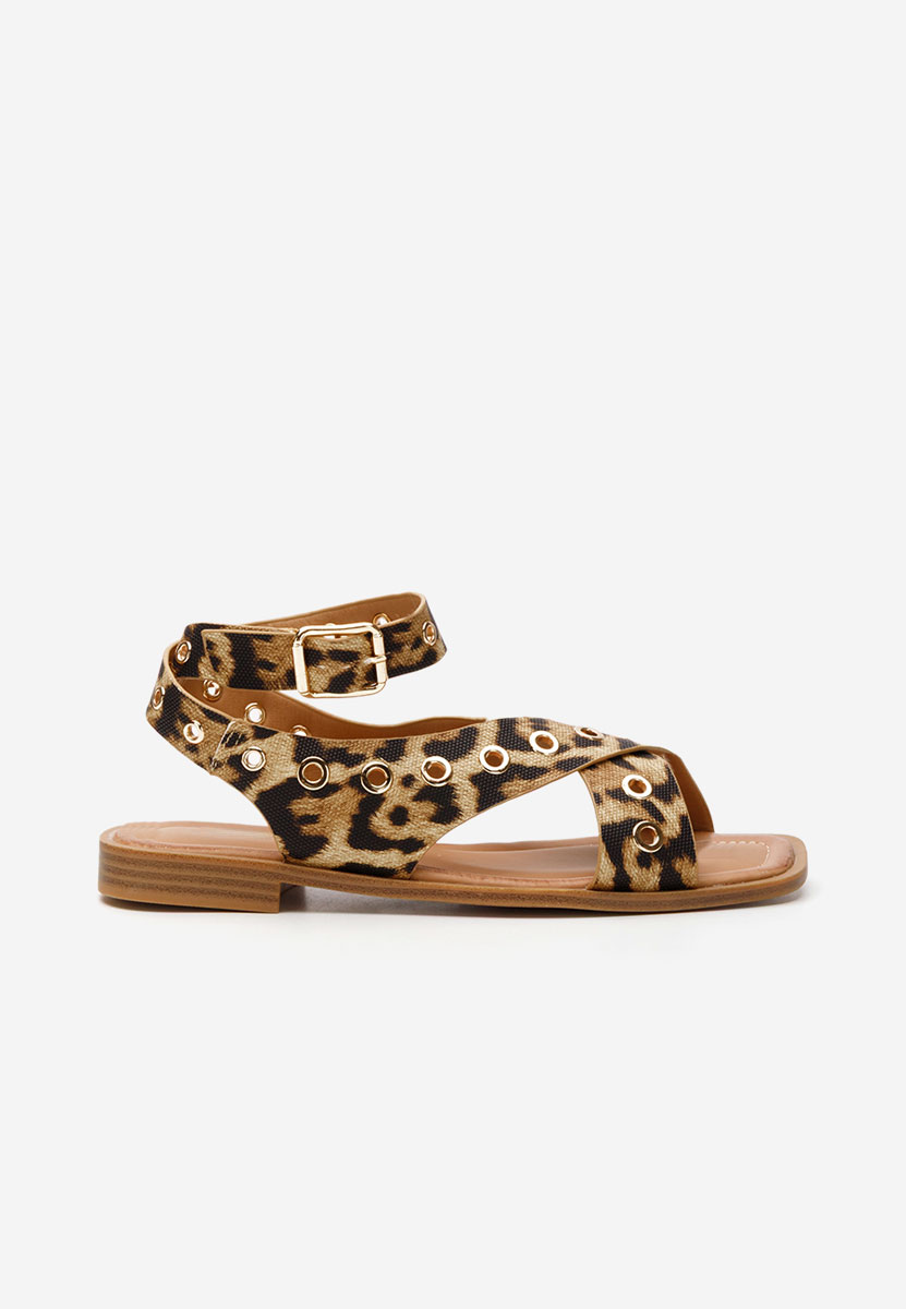 Sandale fara toc Zarrana leopard
