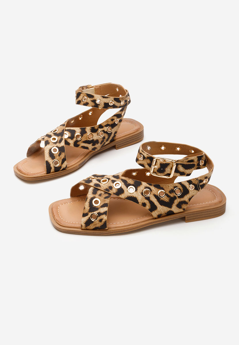 Sandale fara toc Zarrana leopard