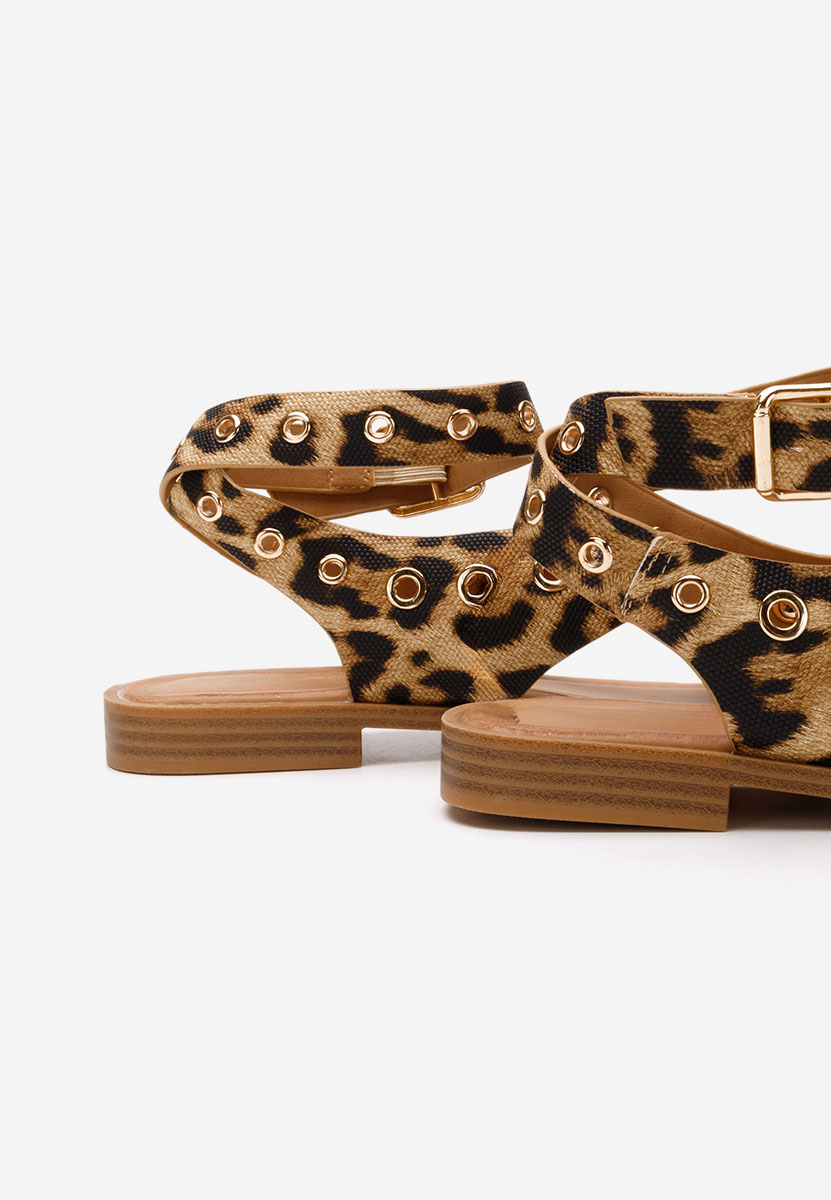 Sandale fara toc Zarrana leopard