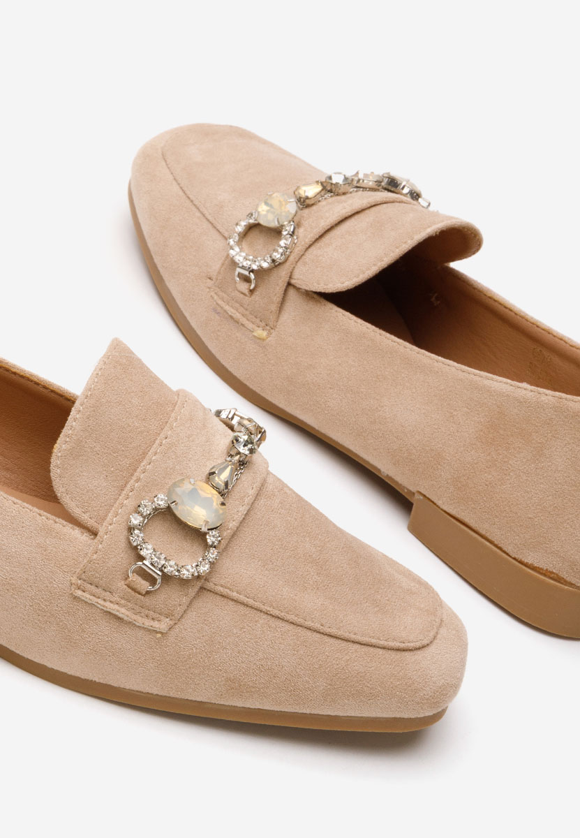 Mocasini dama eleganti V2 Venea bej