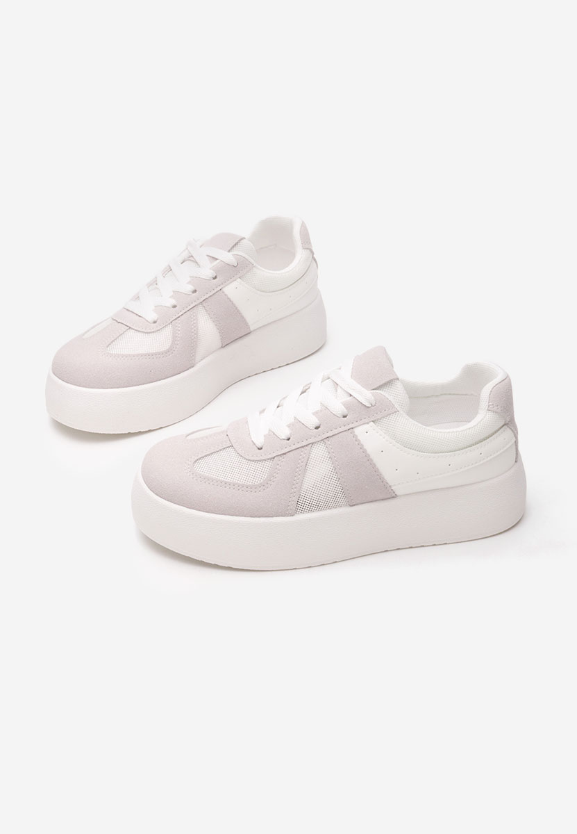 Sneakers cu platforma Fyonna albi