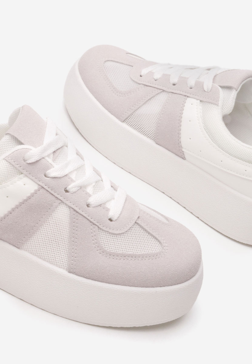 Sneakers cu platforma Fyonna albi