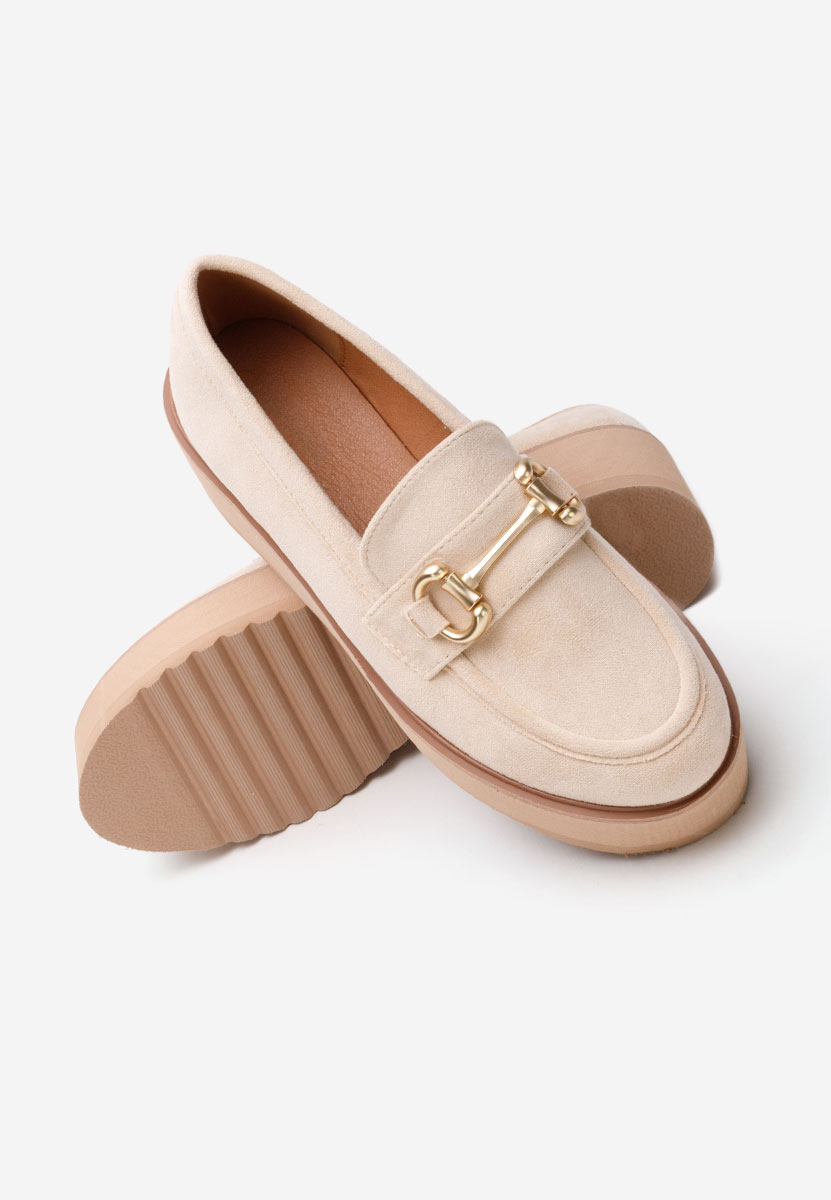 Mocasini cu platforma Leondra V6 bej