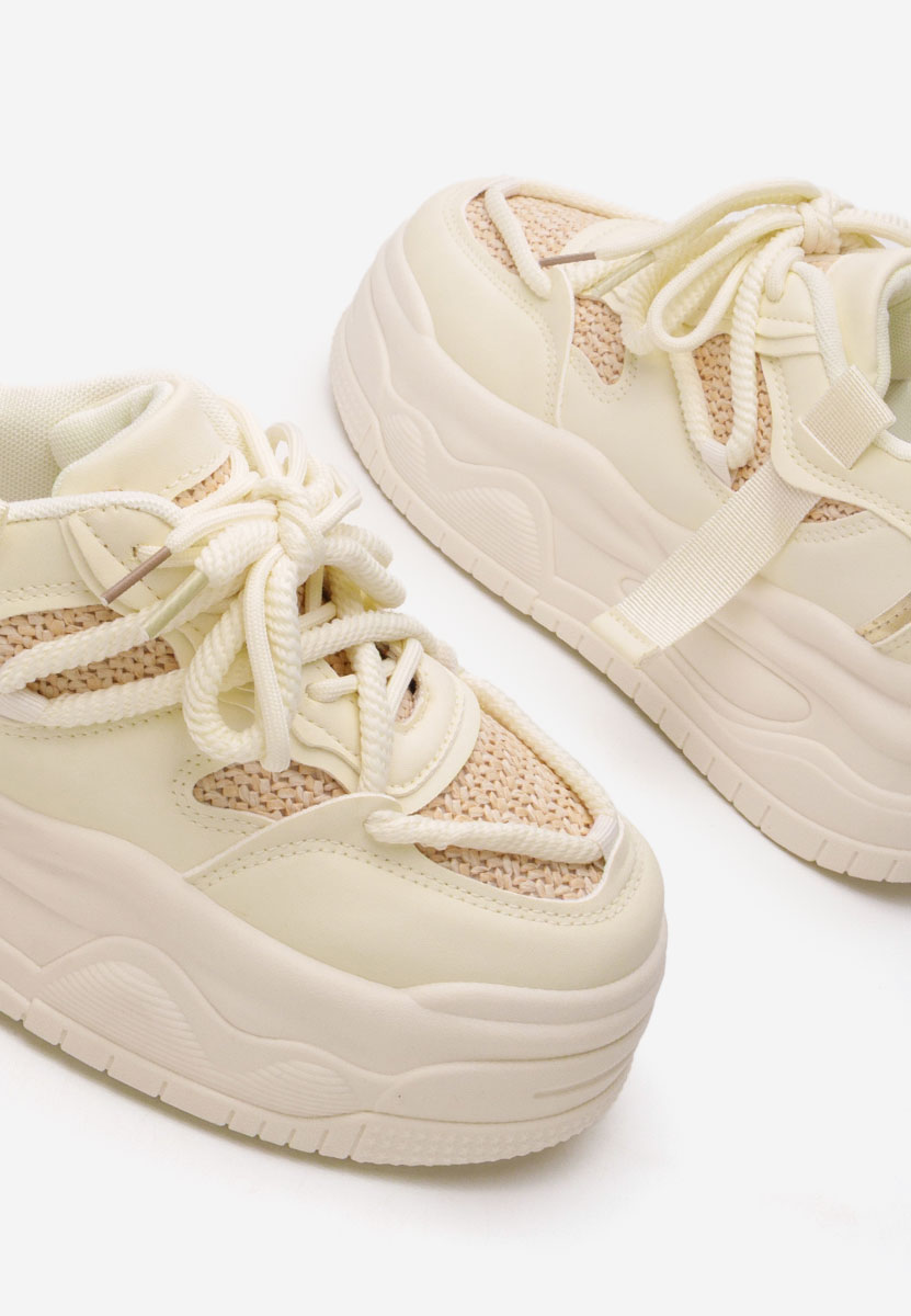 Sneakers cu platformă Shirleen bej Sneakers cu platformă Shirleen bej
