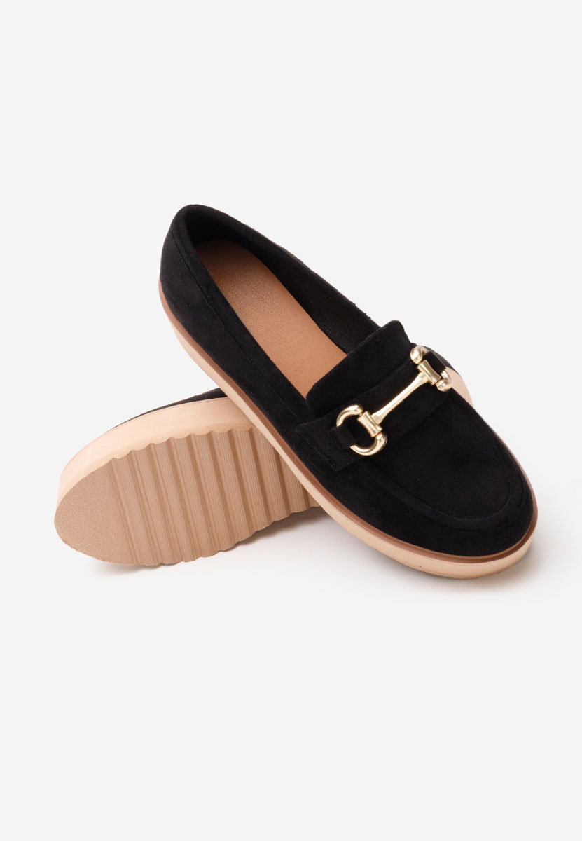 Mocasini cu platforma Leondra V6 negri