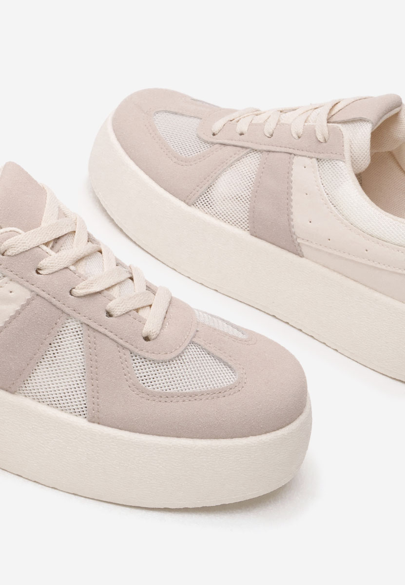 Sneakers cu platforma Fyonna bej