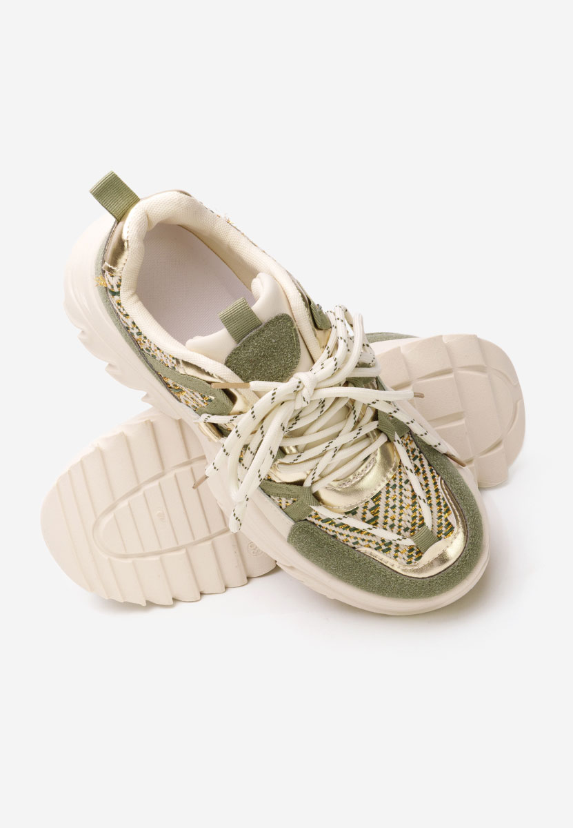 Sneakers cu platforma verzi