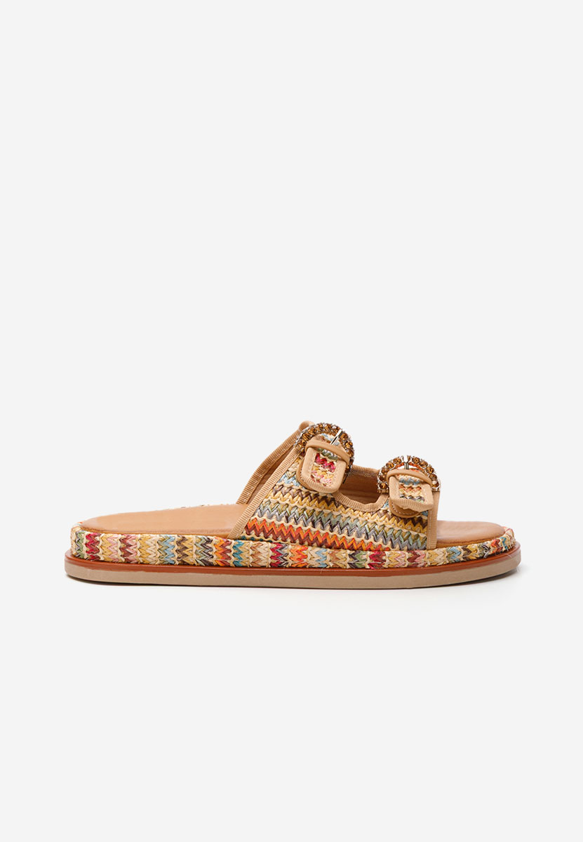 Papuci fara toc Rufyna multicolori