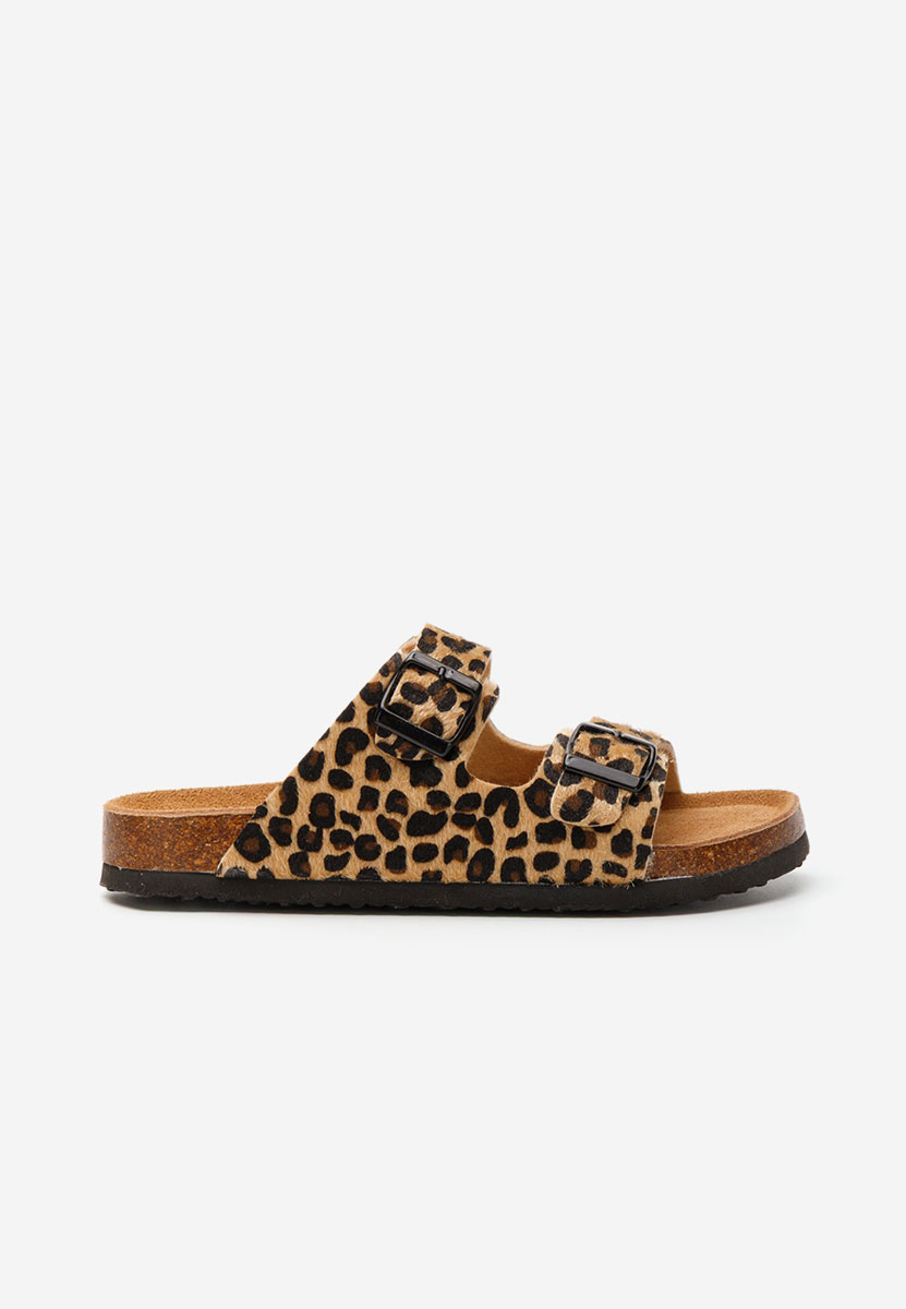 Papuci dama Staicy leopard