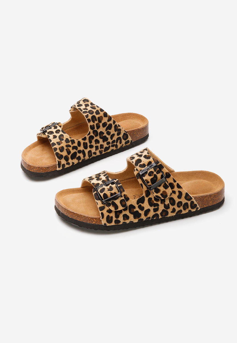 Papuci dama Staicy leopard