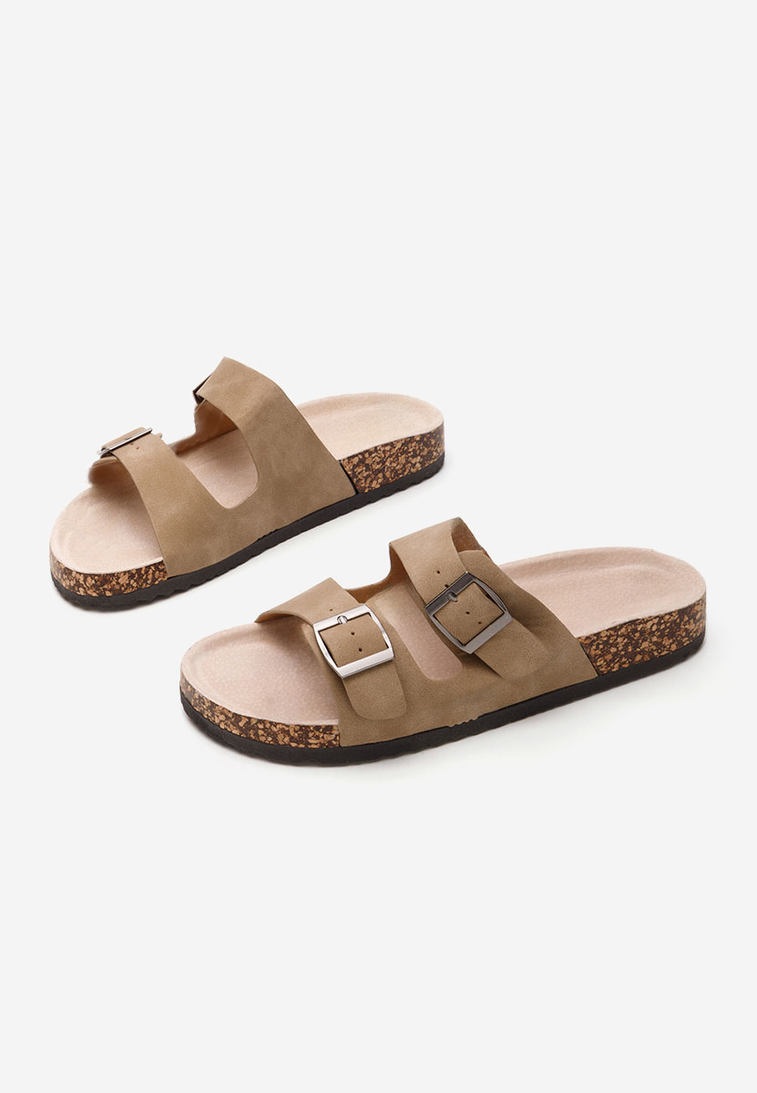 Papuci fara toc Myruna kaki