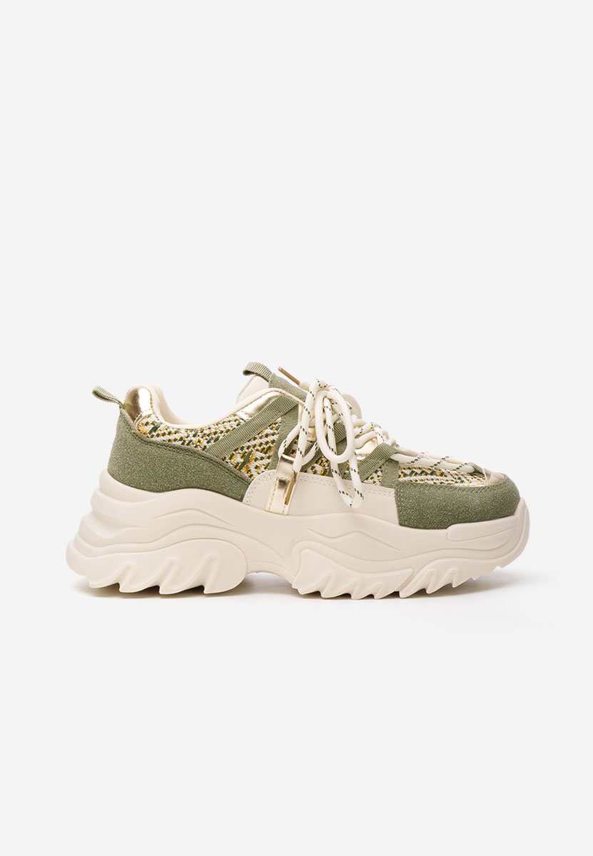 Sneakers cu platforma verzi