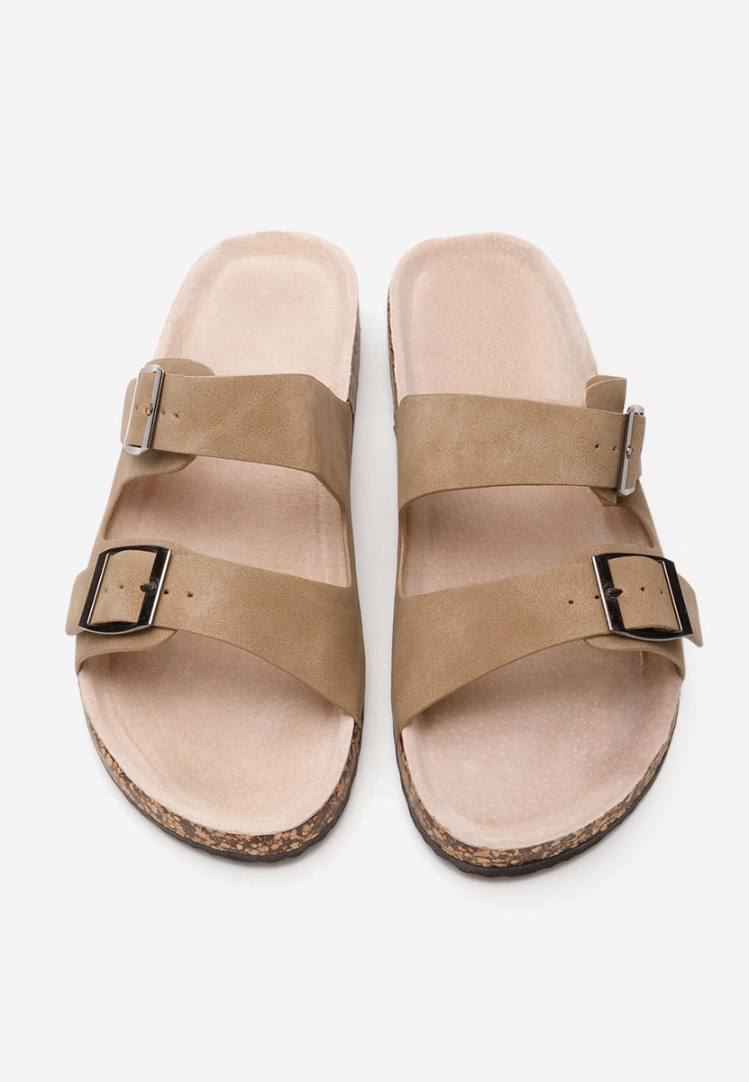 Papuci fara toc Myruna kaki
