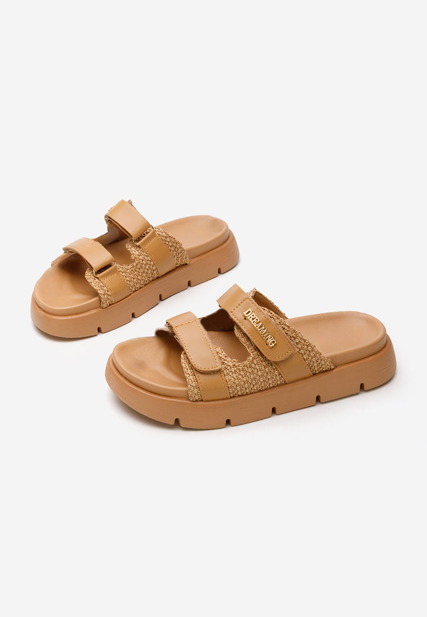 Papuci fara toc Carrisa camel