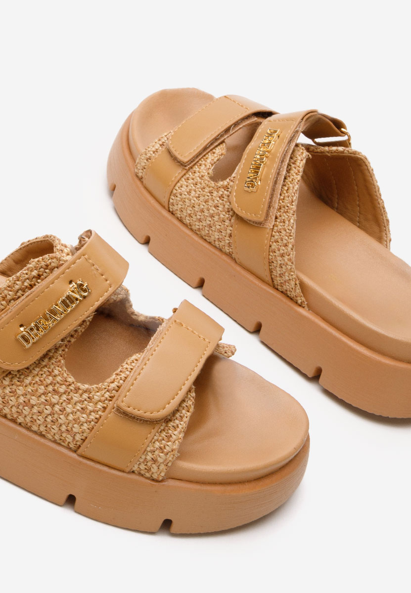 Papuci fara toc Carrisa camel