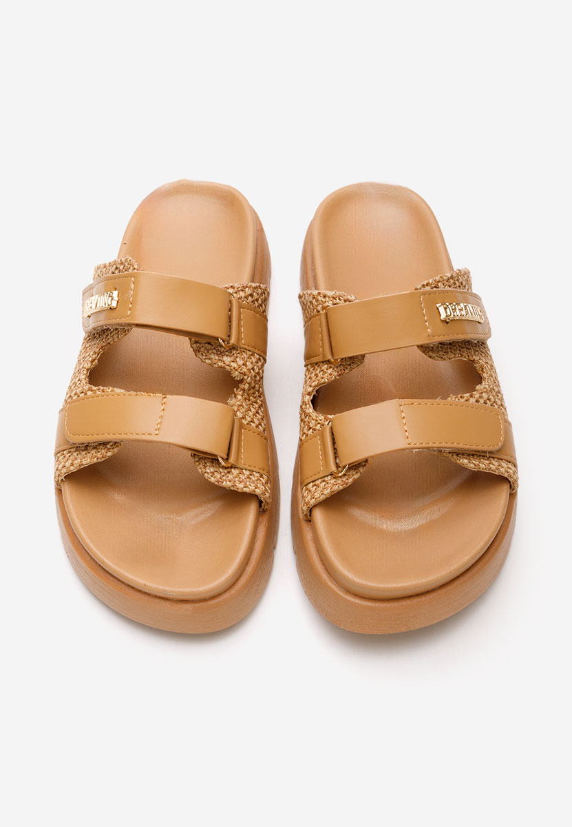 Papuci fara toc Carrisa camel