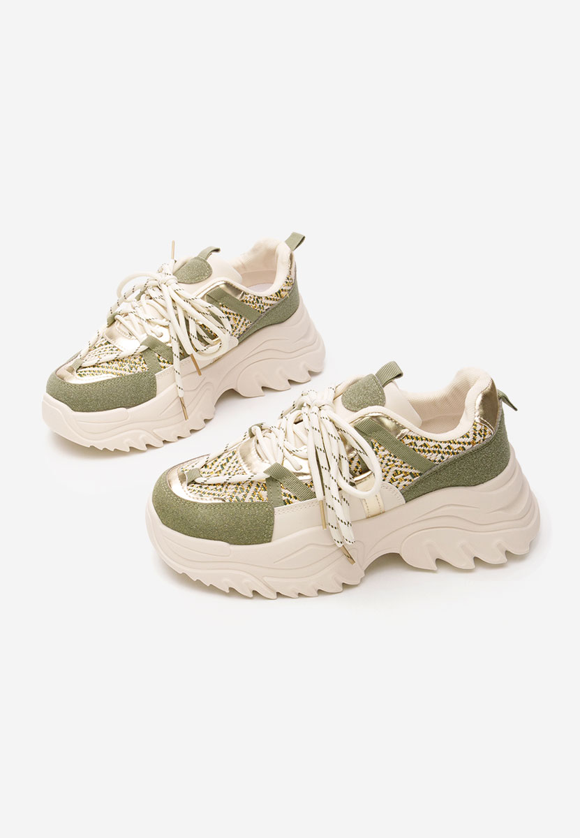 Sneakers cu platforma verzi