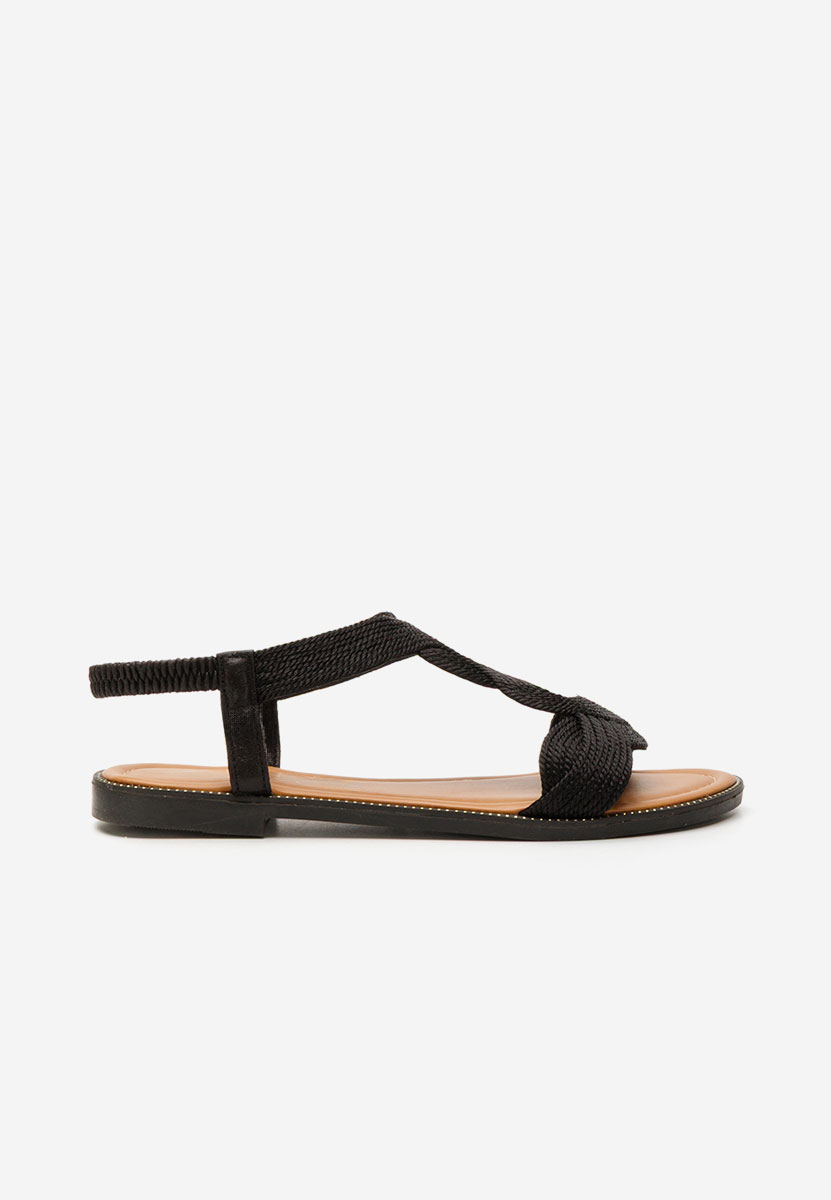 Sandale fara toc Maysha negre