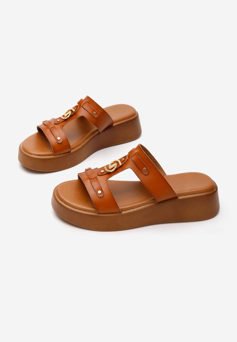 Papuci fara toc Alexandrya camel