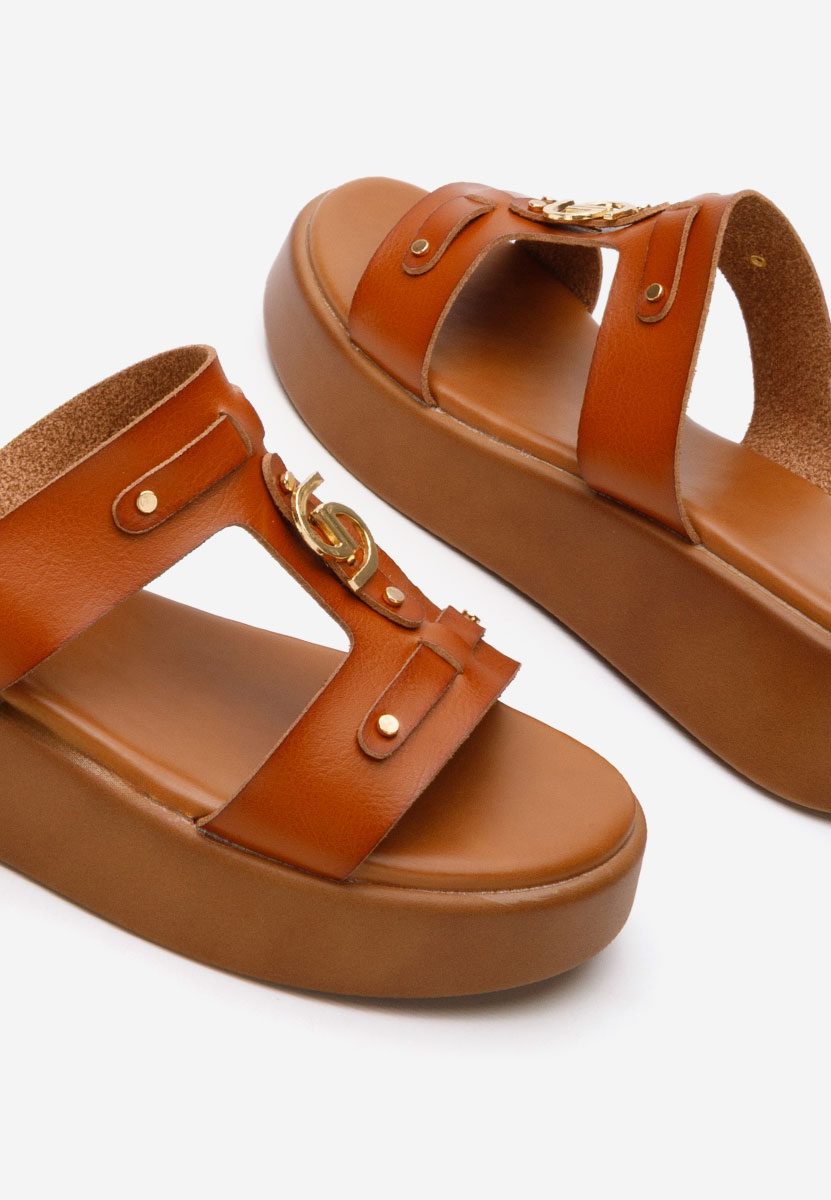 Papuci fara toc Alexandrya camel