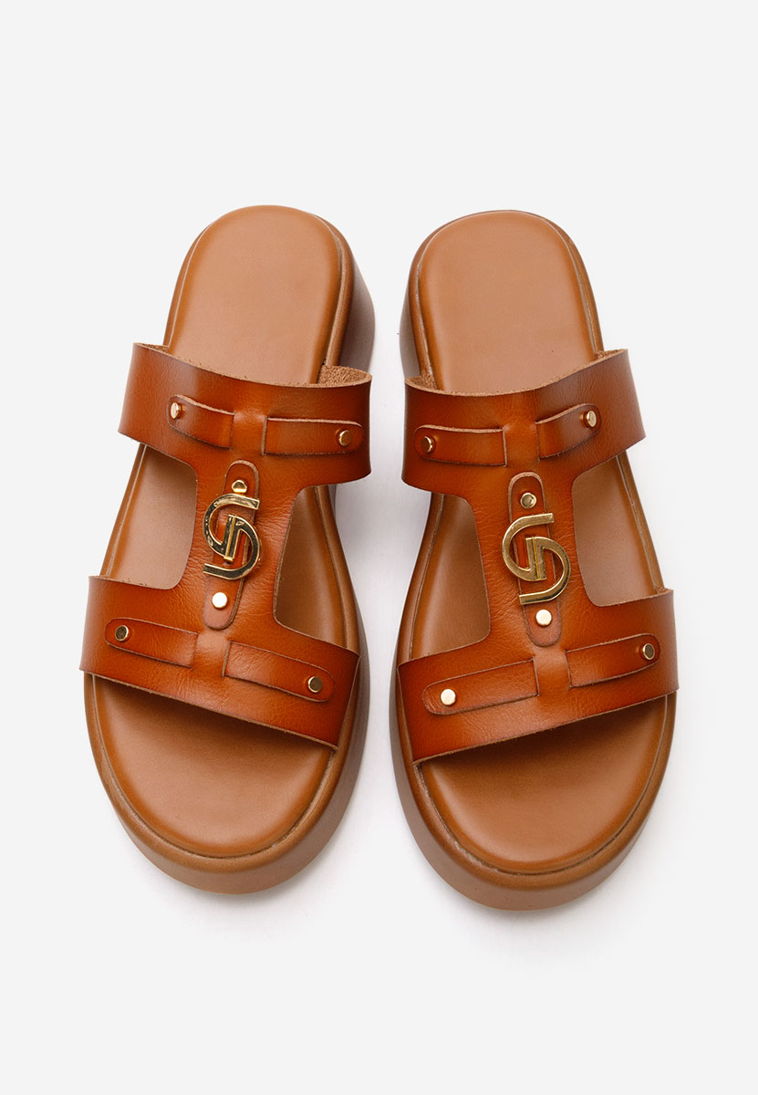 Papuci fara toc Alexandrya camel