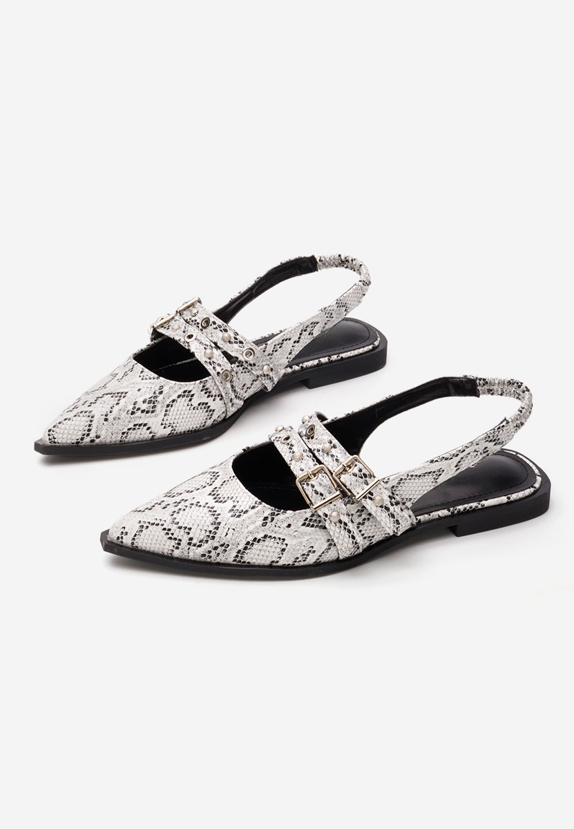 Pantofi slingback Mathylda snake