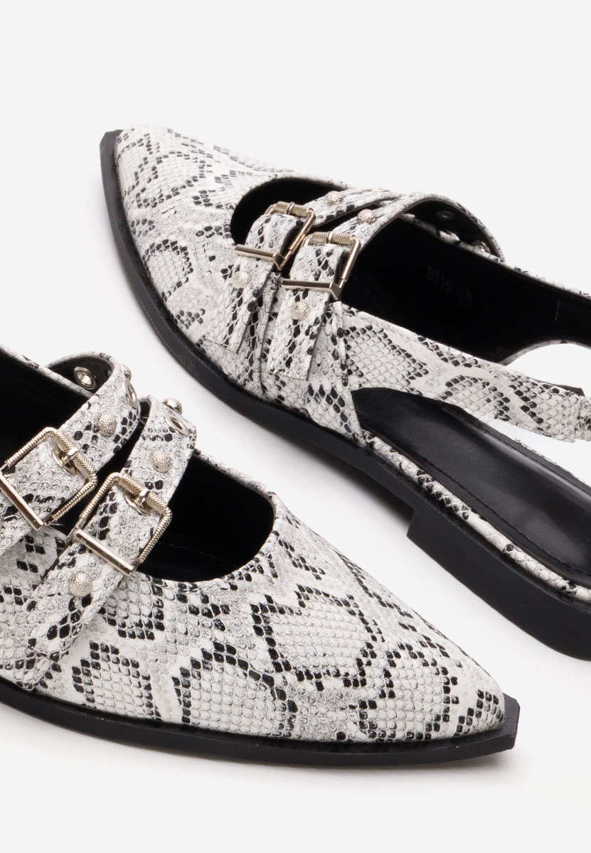 Pantofi slingback Mathylda snake