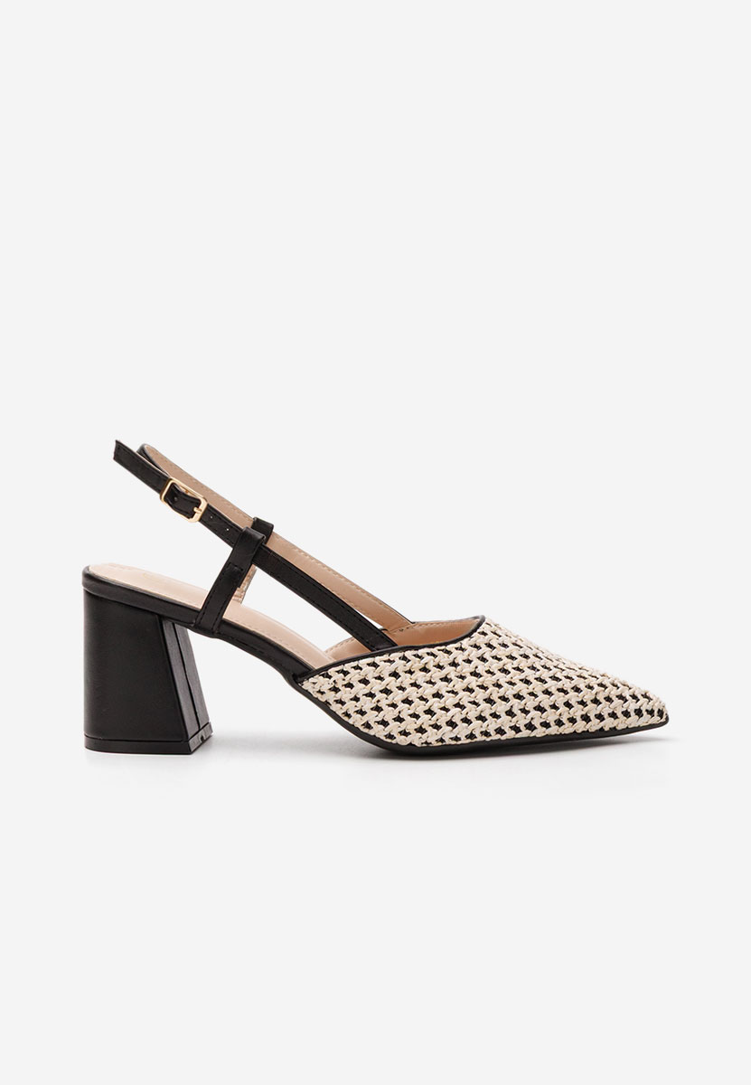 Pantofi cu toc gros Laurenna bej