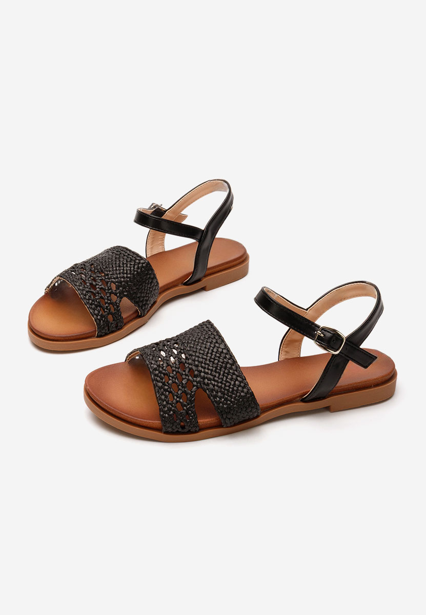 Sandale fara toc Ilynca negre