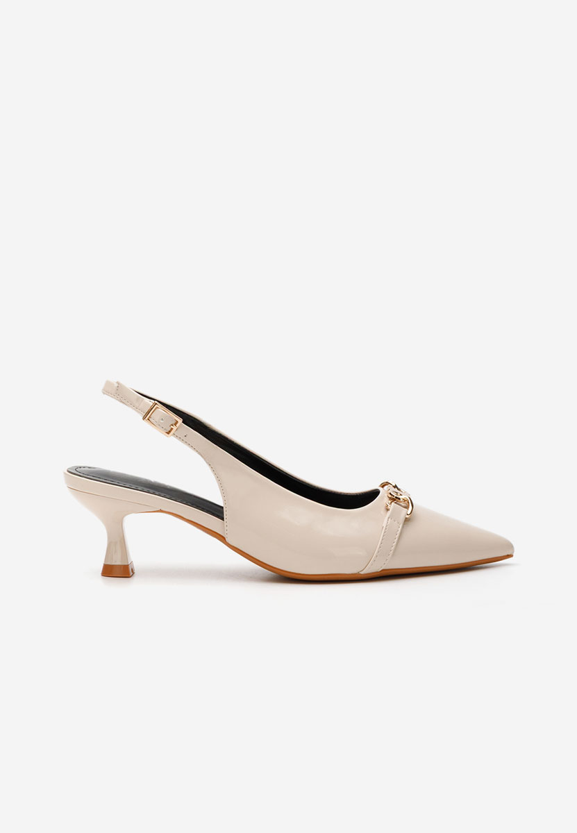 Pantofi slingback Krisina bej