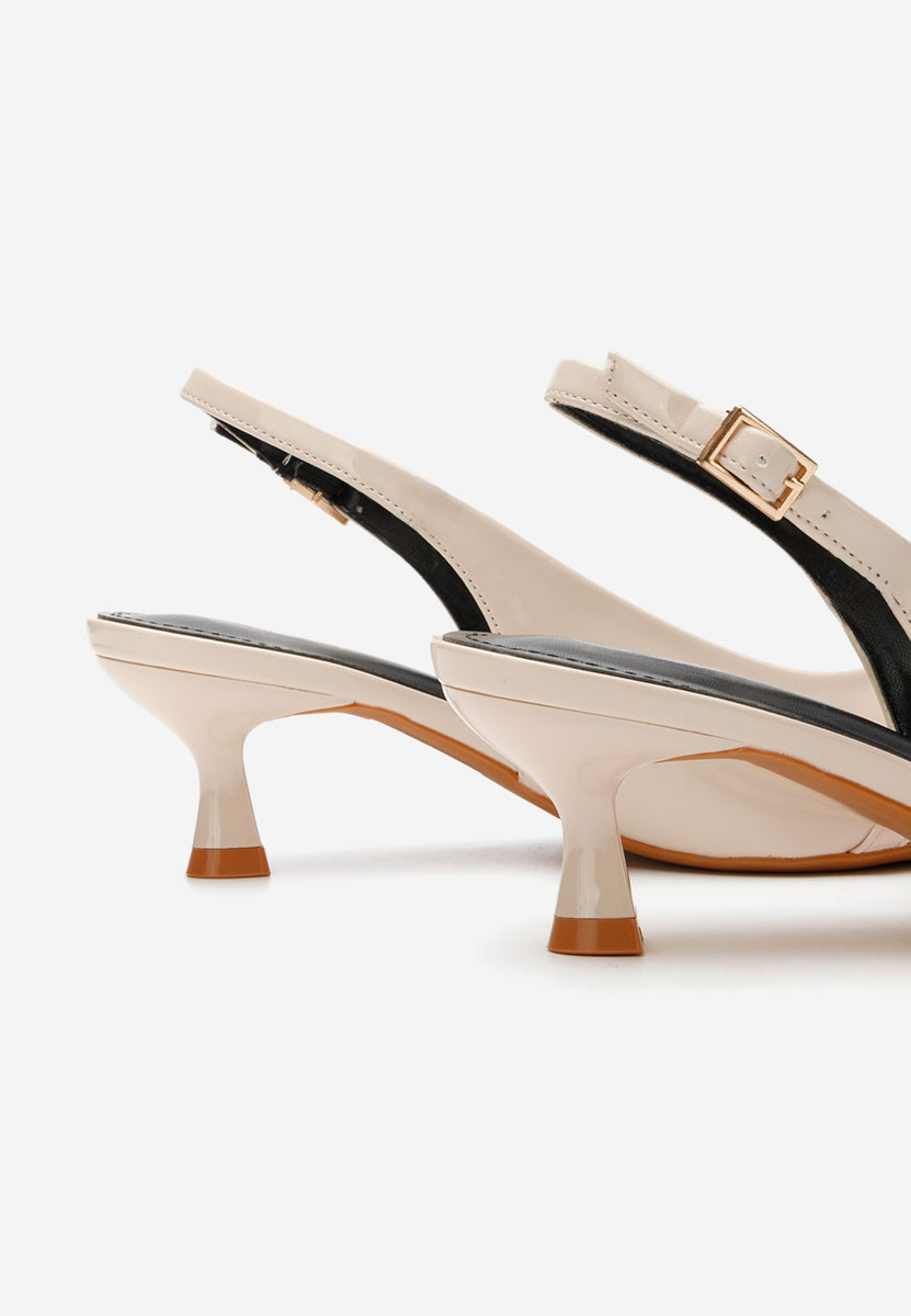 Pantofi slingback Krisina bej