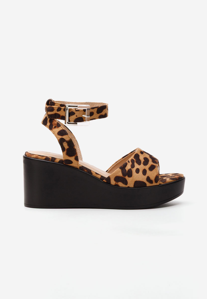 Sandale cu platformă Agripynna leopard