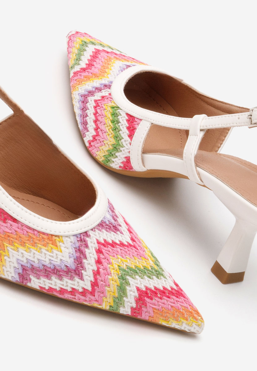 Pantofi slingback Guena multicolori