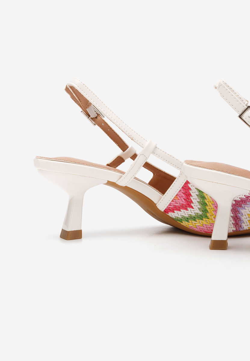 Pantofi slingback Guena multicolori
