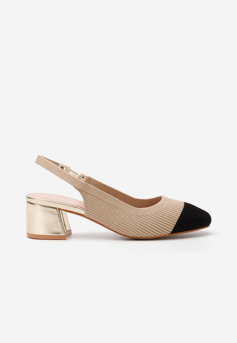 Pantofi slingback Tausya kaki