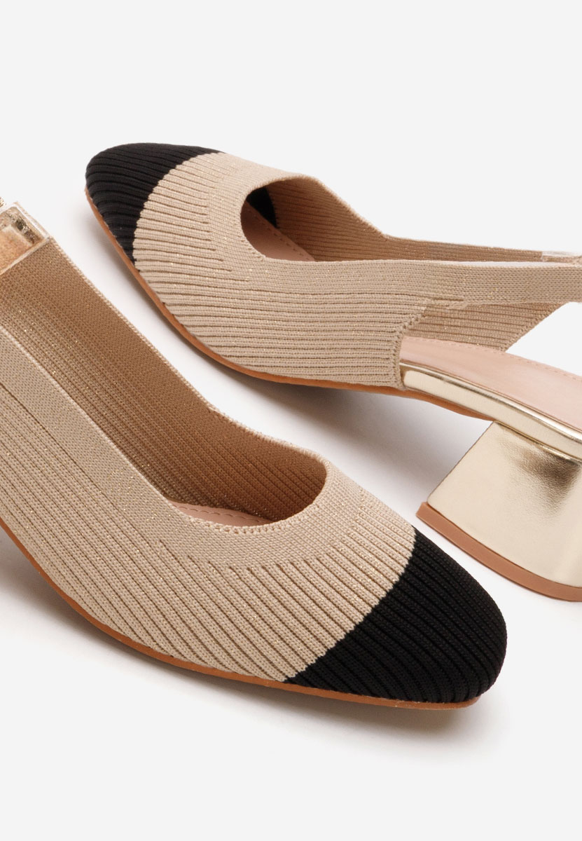 Pantofi slingback Tausya kaki