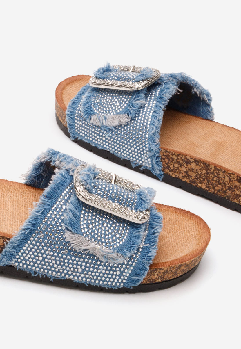 Papuci fara toc Smaranda denim