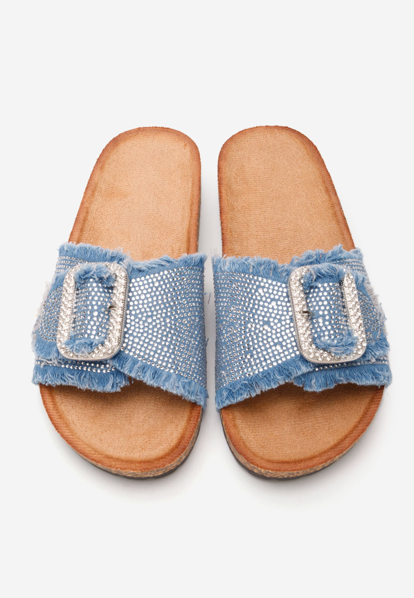 Papuci fara toc Smaranda denim