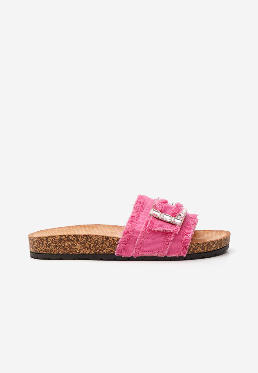 Papuci cu talpa groasa Netty fucsia