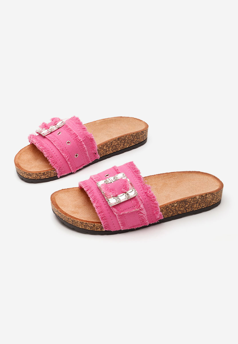 Papuci cu talpa groasa Netty fucsia