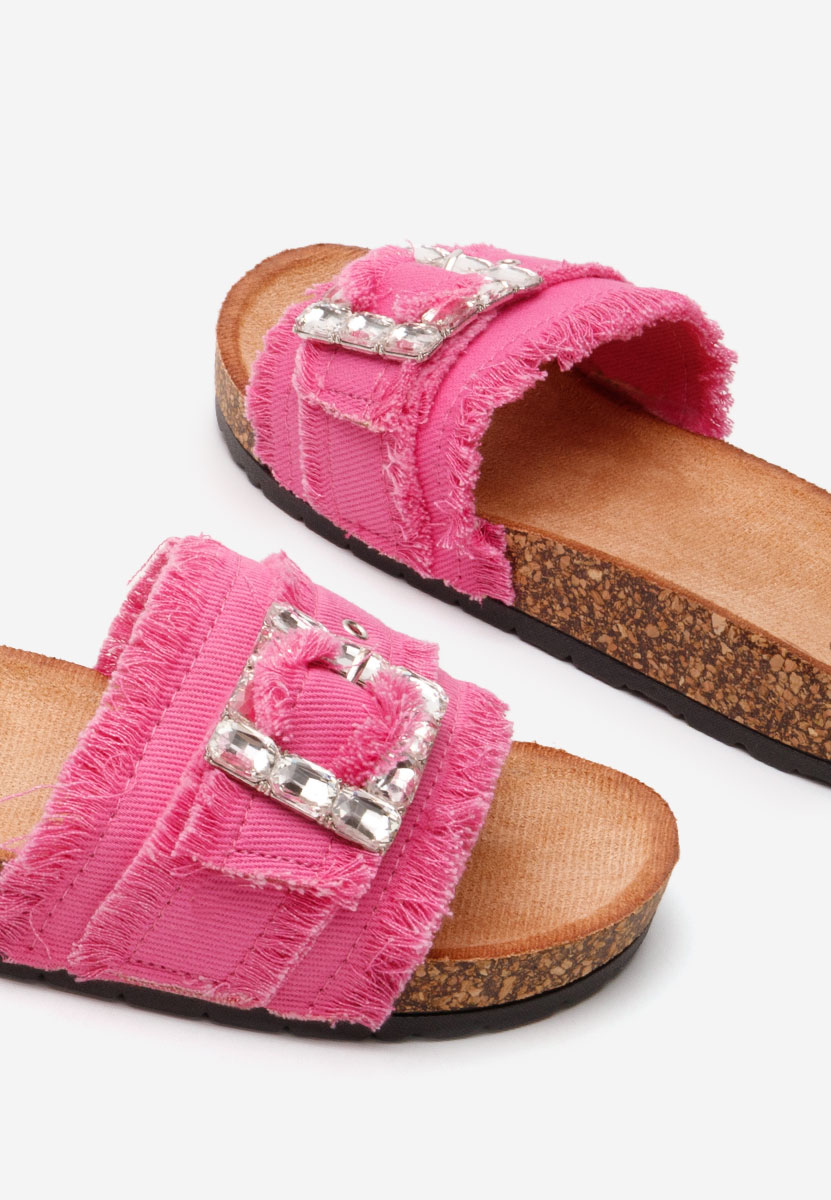 Papuci cu talpa groasa Netty fucsia