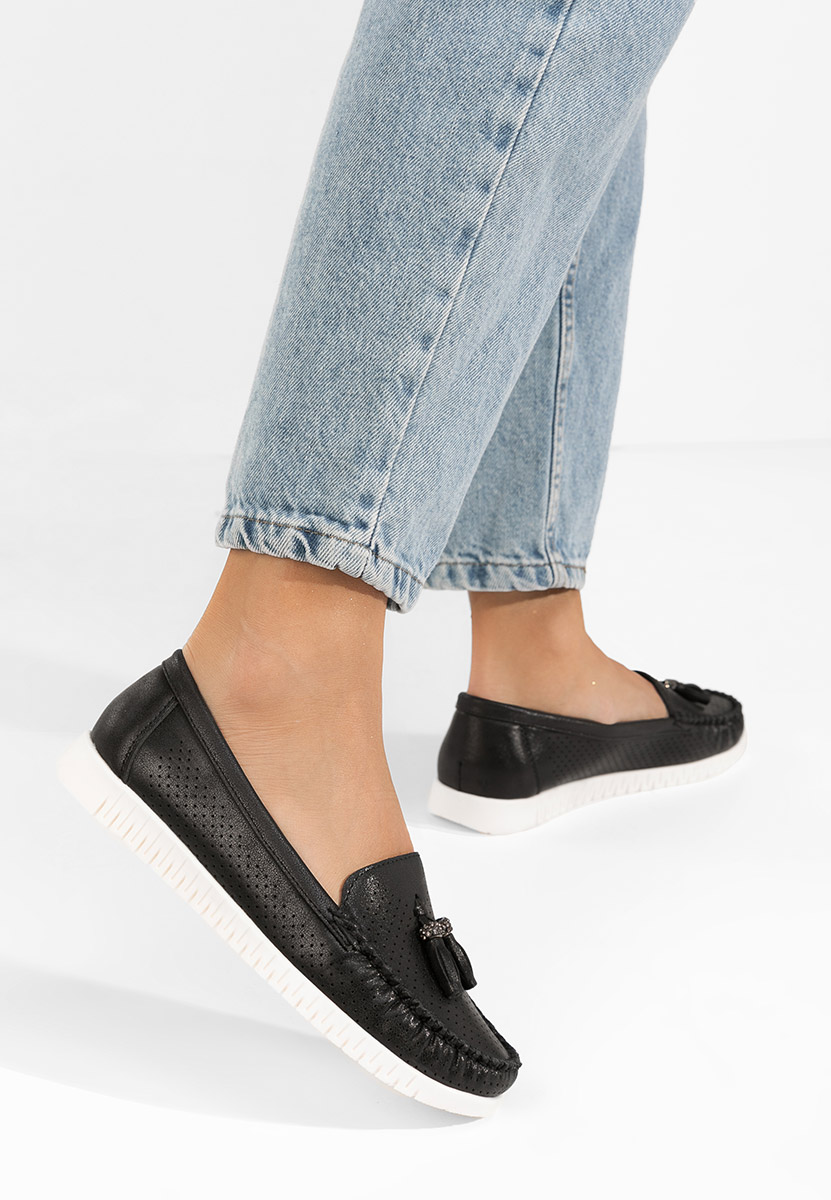 Mocasini dama Sonja V2 negri