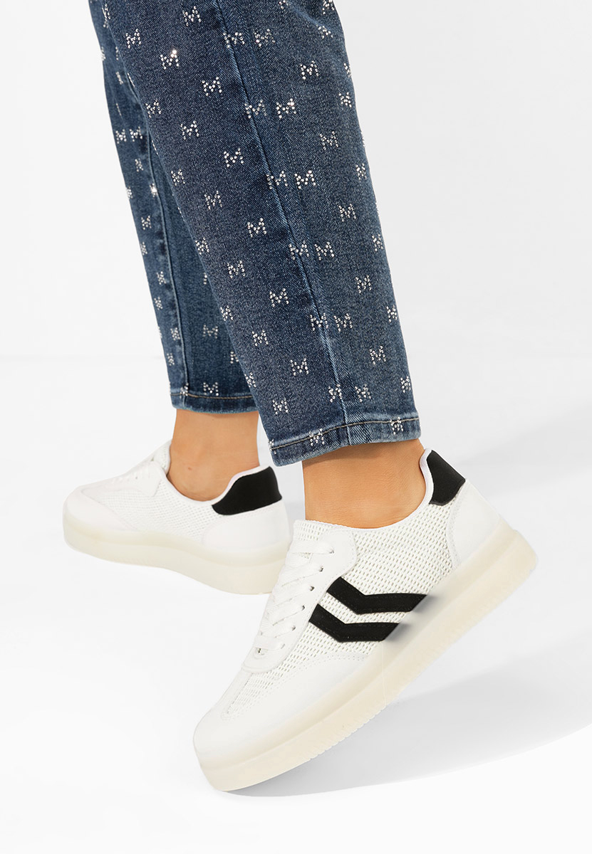 Sneakers dama Amylana albi