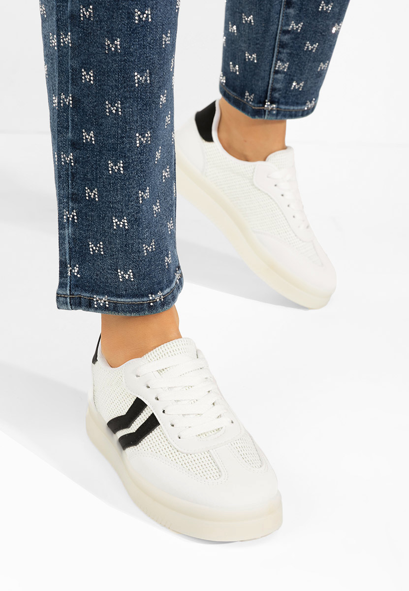 Sneakers dama Amylana albi