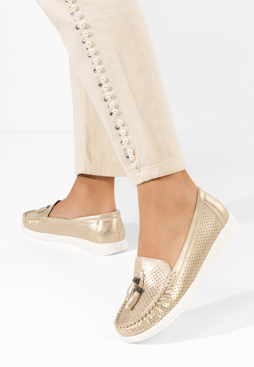 Mocasini dama Sonja V2 aurii