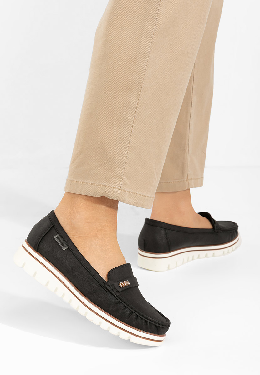 Mocasini dama Manise V6 negri