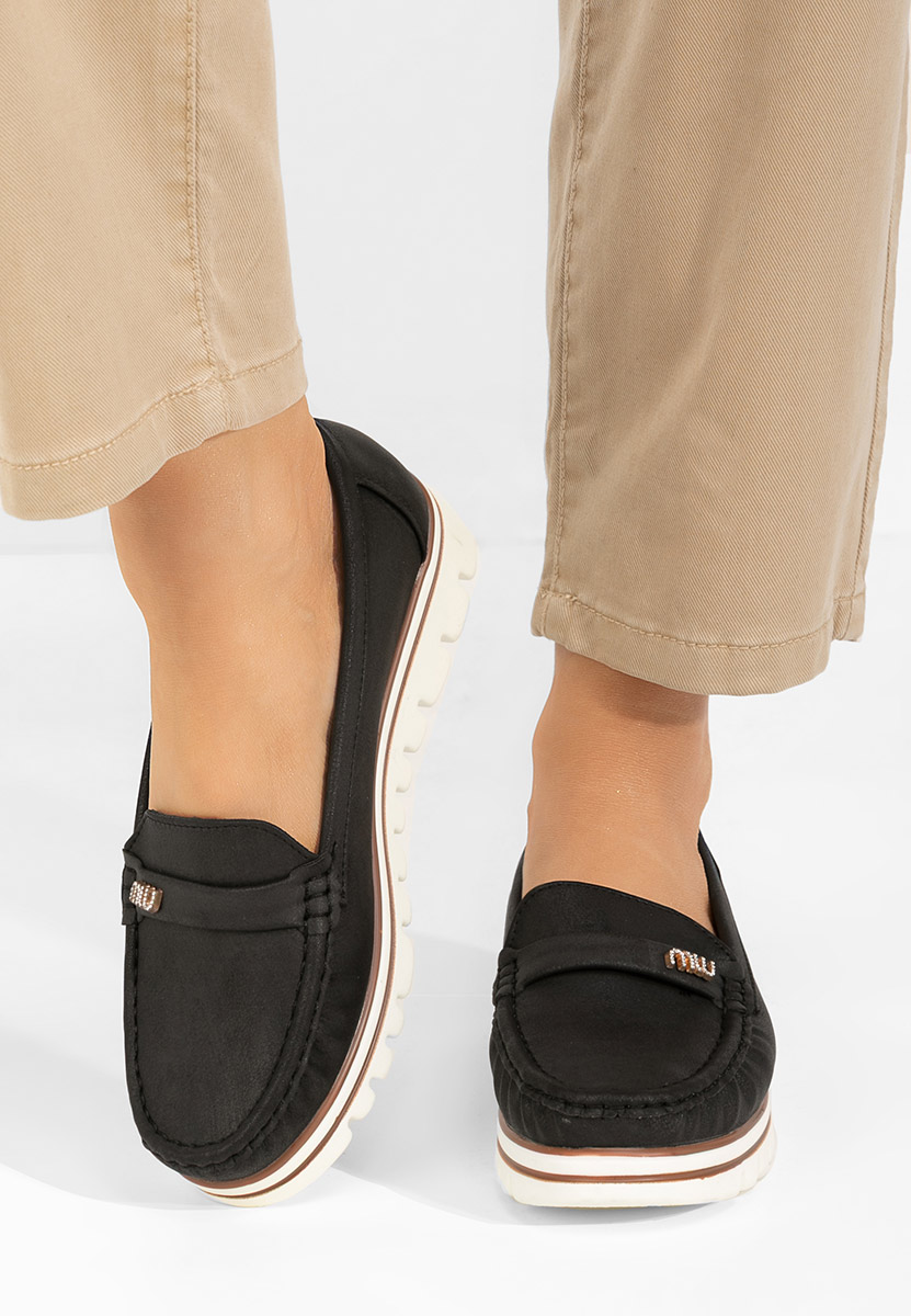 Mocasini dama Manise V6 negri