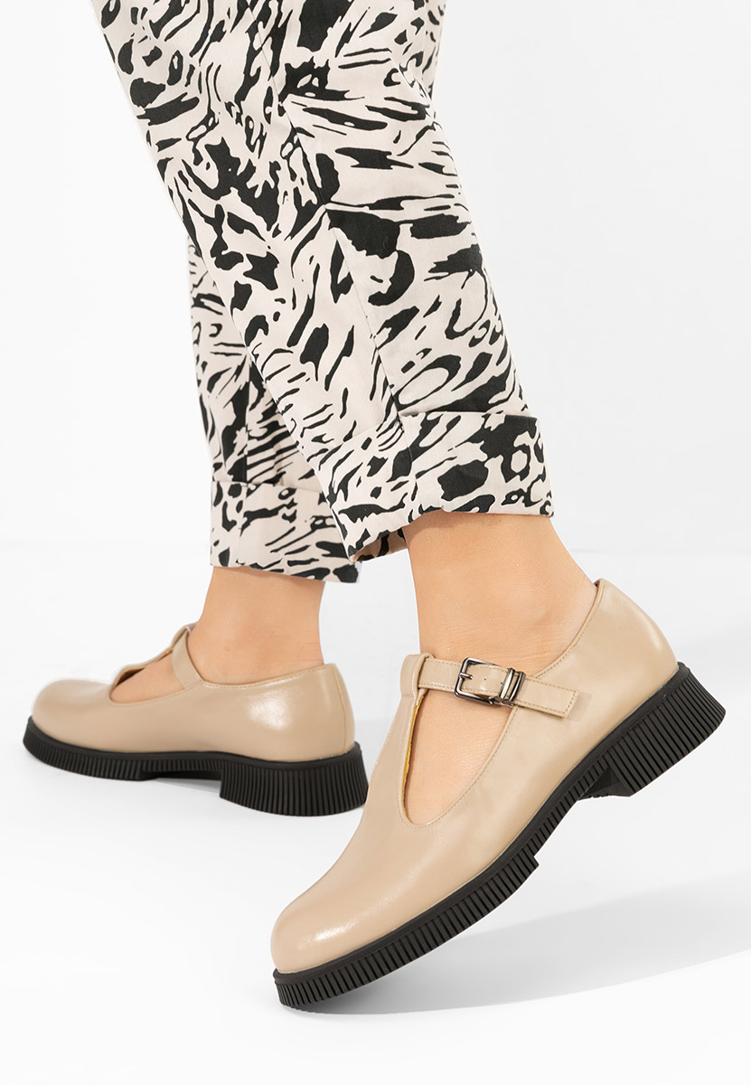 Pantofi casual dama Sarza bej