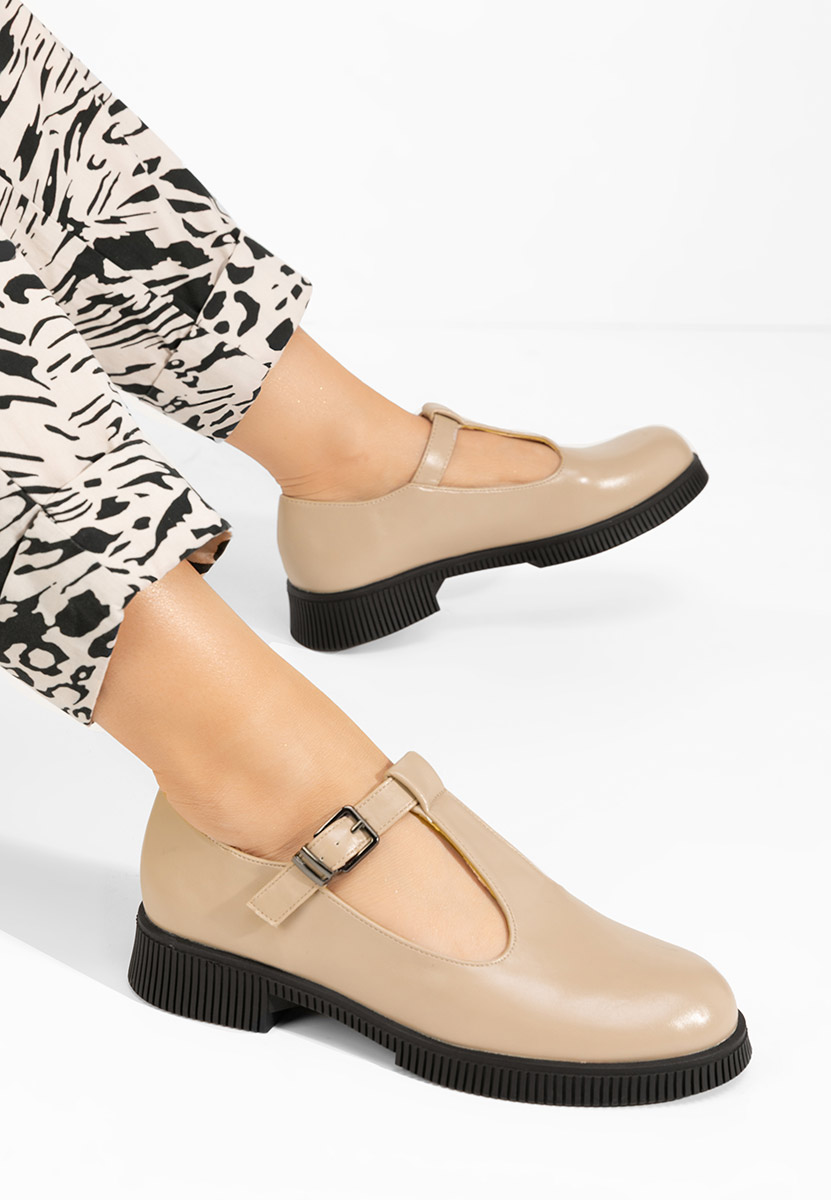Pantofi casual dama Sarza bej